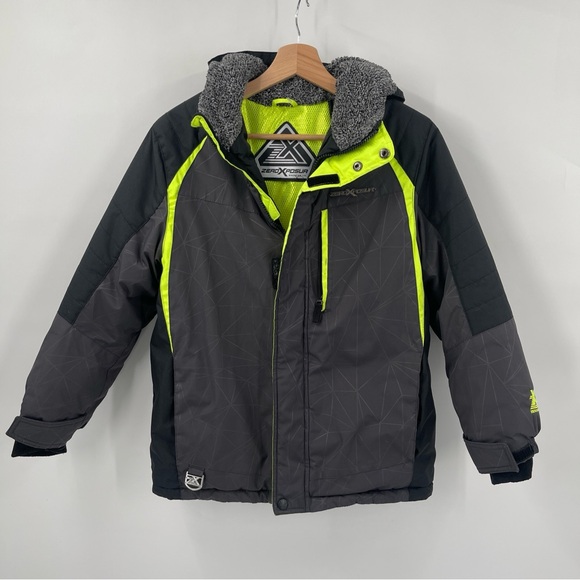 ZeroXposur Other - ZeroXPosur Black with Lime Green Trim Winter Coat Boy’s XL 14-16